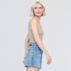 Women s Performance Denim  High Rise Relaxed Short