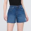 Women s Performance Denim  High Rise Relaxed Short