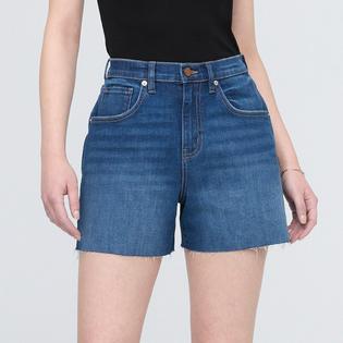 DUER Women's Performance Denim+ High Rise Relaxed Short