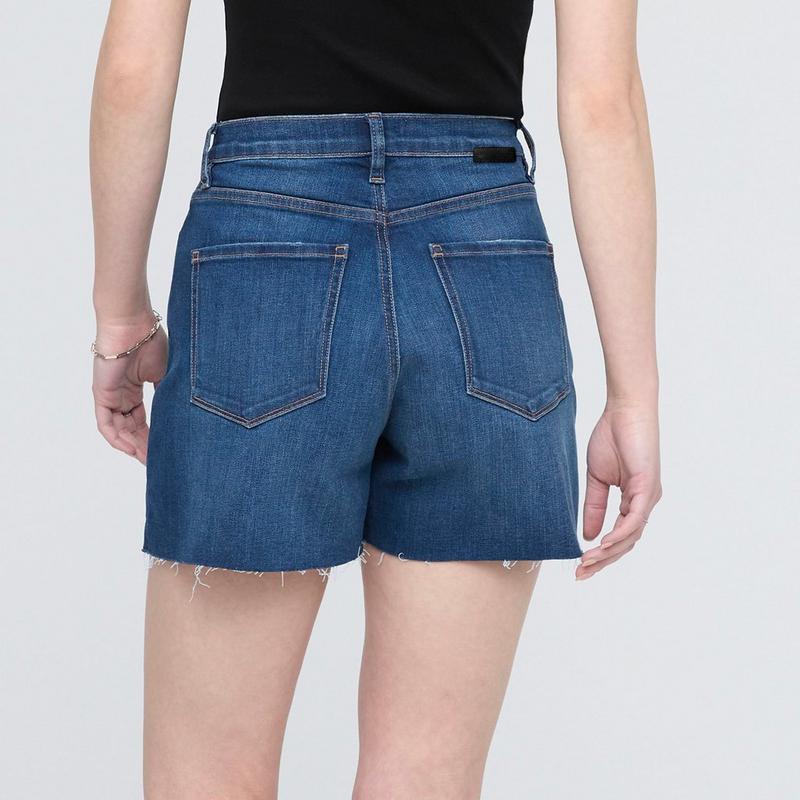 DUER Women's Performance Denim+ High Rise Relaxed Short