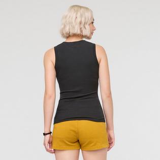 DUER Women's Ribbed Pima High Neck Tank Top