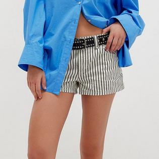 Free People Women's Now or Never Railroad Denim Short