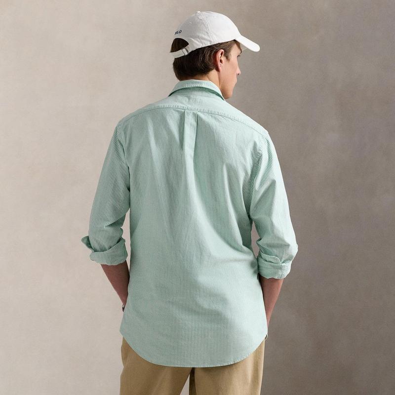 Polo Ralph Lauren Chemise Oxford &agrave; rayures classique pour hommes