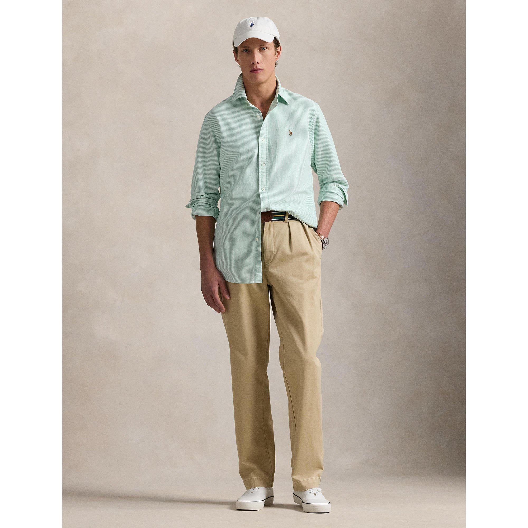 Men's Classic Fit Striped Oxford Shirt