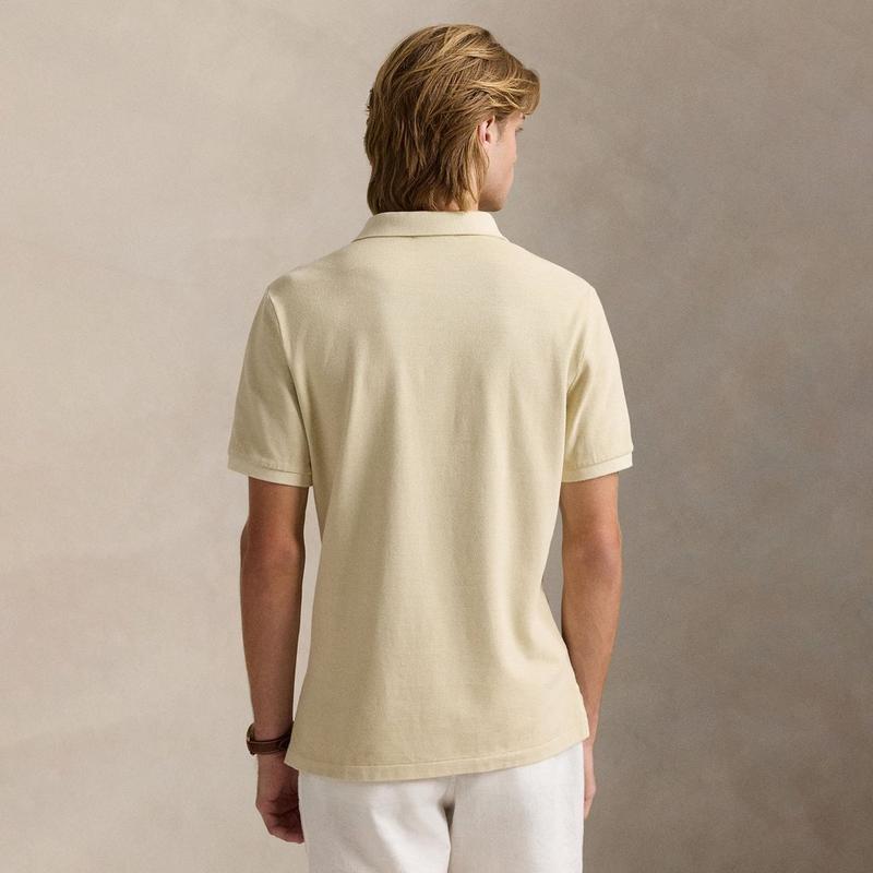 Polo Ralph Lauren Polo en maille Custom Slim Mineral-Dyed pour hommes