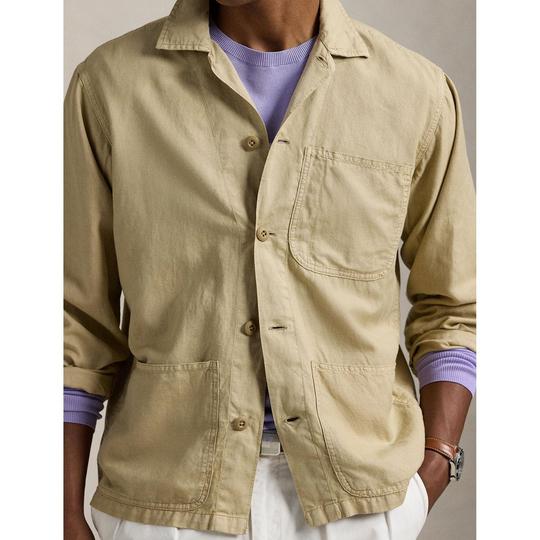Chemise Homme Rohan Equator Beige - Fermeture à Pression, Poche, Protection FPS 20 - Taille S, Coton Mixte