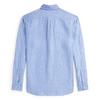 Chemise ray e en lin   coupe classique pour hommes