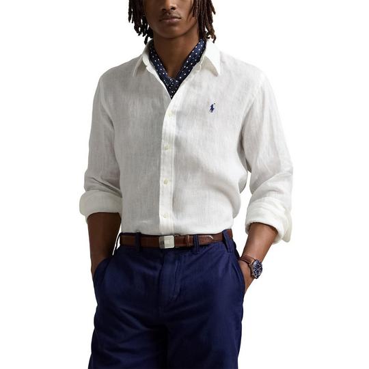 Men's Classic Fit Linen Shirt | Polo Ralph Lauren | Sporting Life