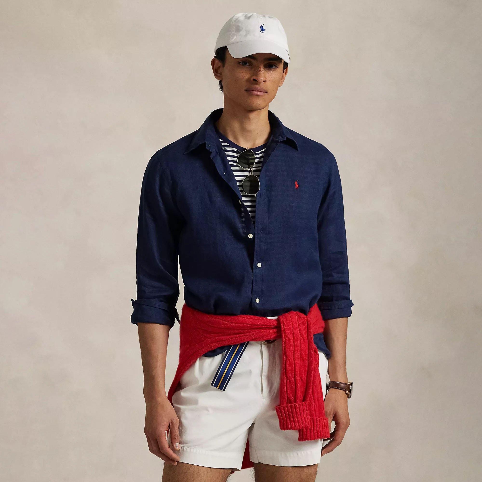 Men's Classic Fit Linen Shirt | Polo Ralph Lauren | Sporting