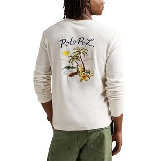 Polo Ralph Lauren T-shirt en tissu bouclette brod&eacute; &agrave; coupe standard pour hommes