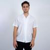 Men s Linen Short Sleeve Camp Shirt