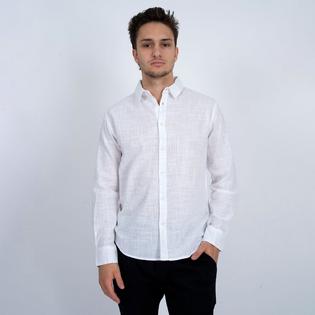 Oak & Ivy Men's Linen Long Sleeve Classic Shirt