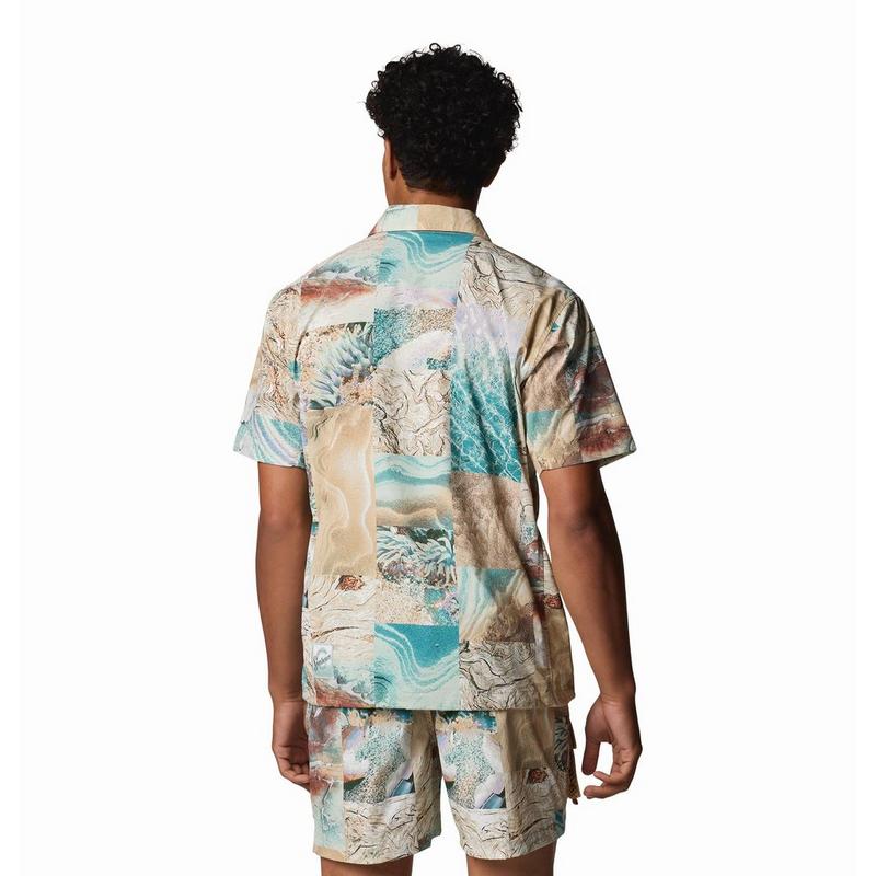 Columbia Chemise tiss&eacute;e &agrave; manches courtes Cove Beach avec imprim&eacute; pour hommes