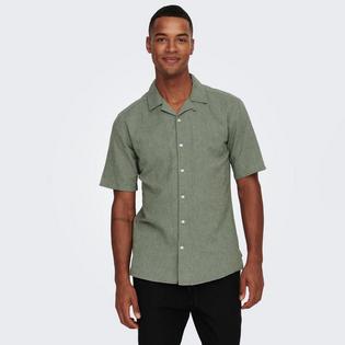 Only & Sons Men's Caiden Solid Resort Shirt