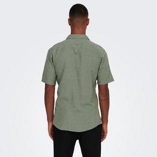 Only & Sons Men's Caiden Solid Resort Shirt