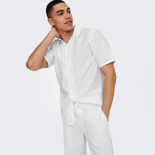 Only & Sons Chemise Caiden Resort de couleur unie pour hommes