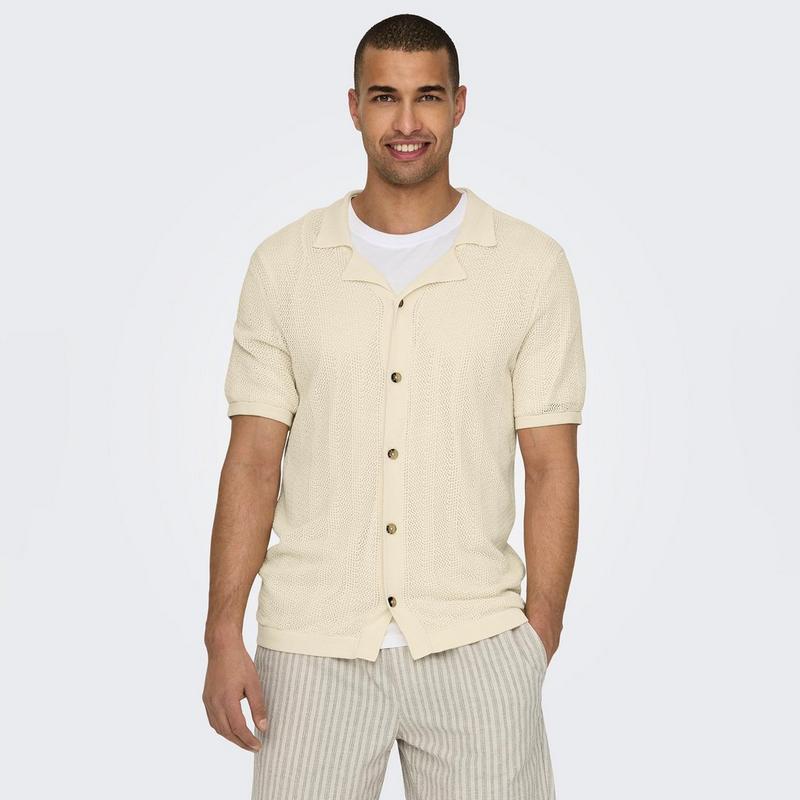 Only & Sons Men's Diego Short Sleeve Knit Shirt
