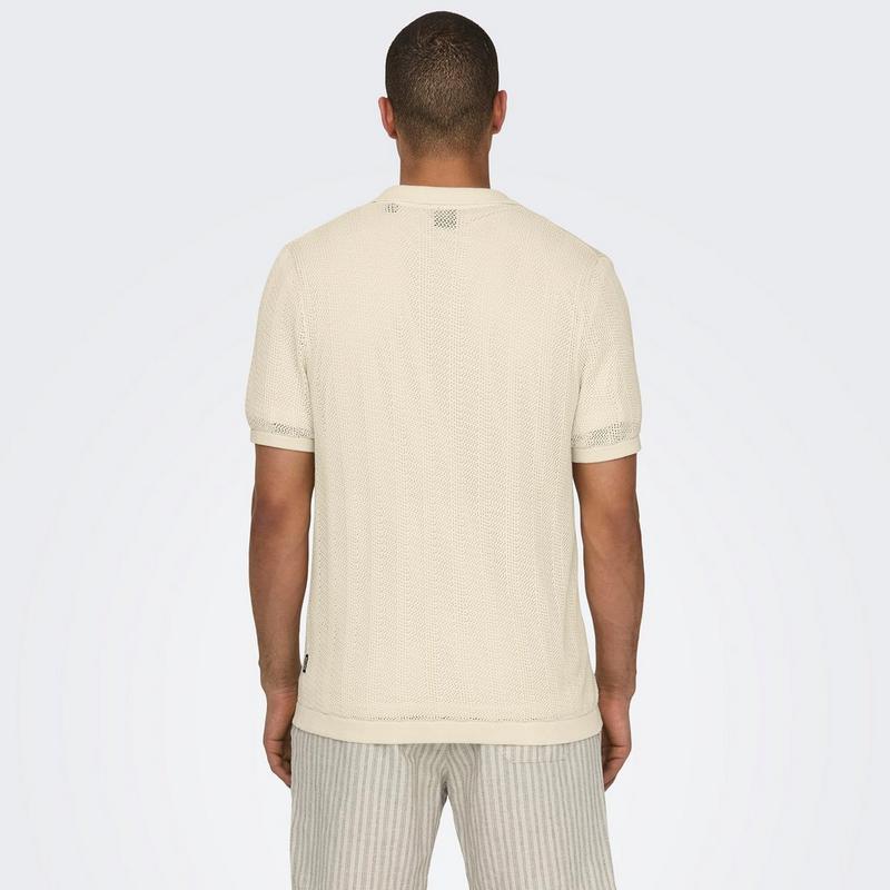 Only & Sons Men's Diego Short Sleeve Knit Shirt