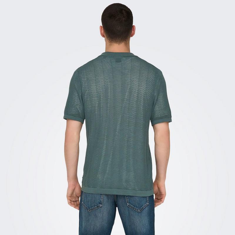Only & Sons Chemise en tricot &agrave; manches courtes Diego pour hommes