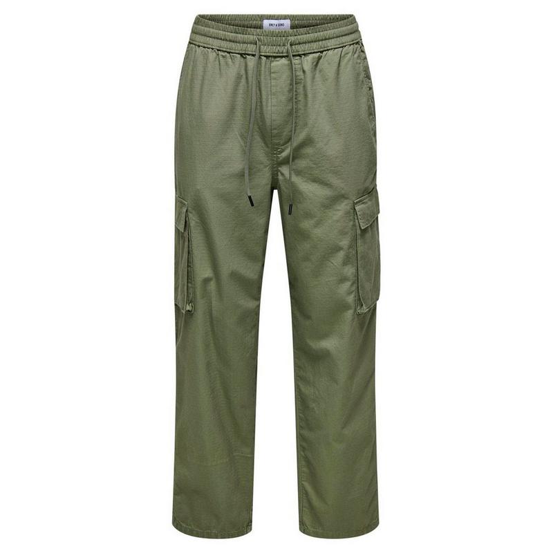 Only & Sons Pantalon cargo ample en ripstop pour hommes