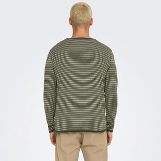 Only & Sons Men's Axel Striped Crew Knit Top