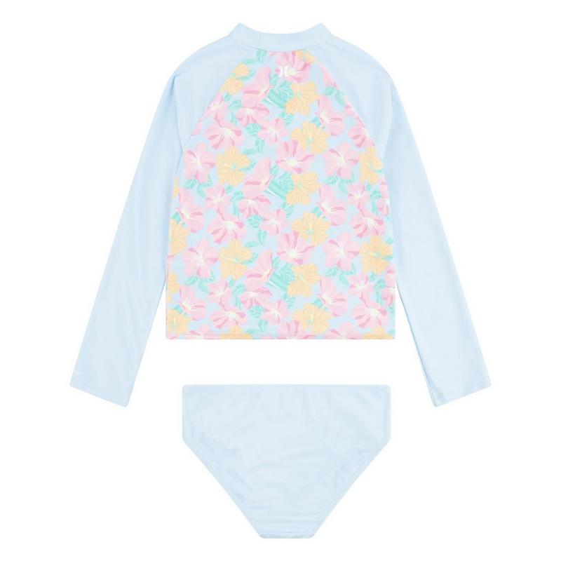 Hurley Ensemble deux pi&egrave;ces maillot dermoprotecteur + bas de maillot de bain pour filles juniors [7-16]