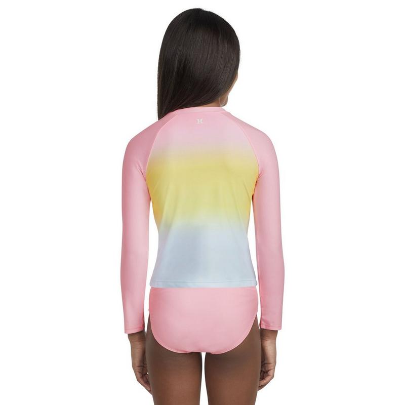 Hurley Ensemble deux pi&egrave;ces maillot dermoprotecteur + bas de maillot de bain pour filles juniors [7-16]