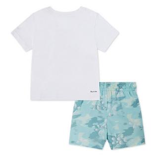 Hurley Boys' [2-4T] Osaka Rashguard + Swim Trunk Two-Piece Set