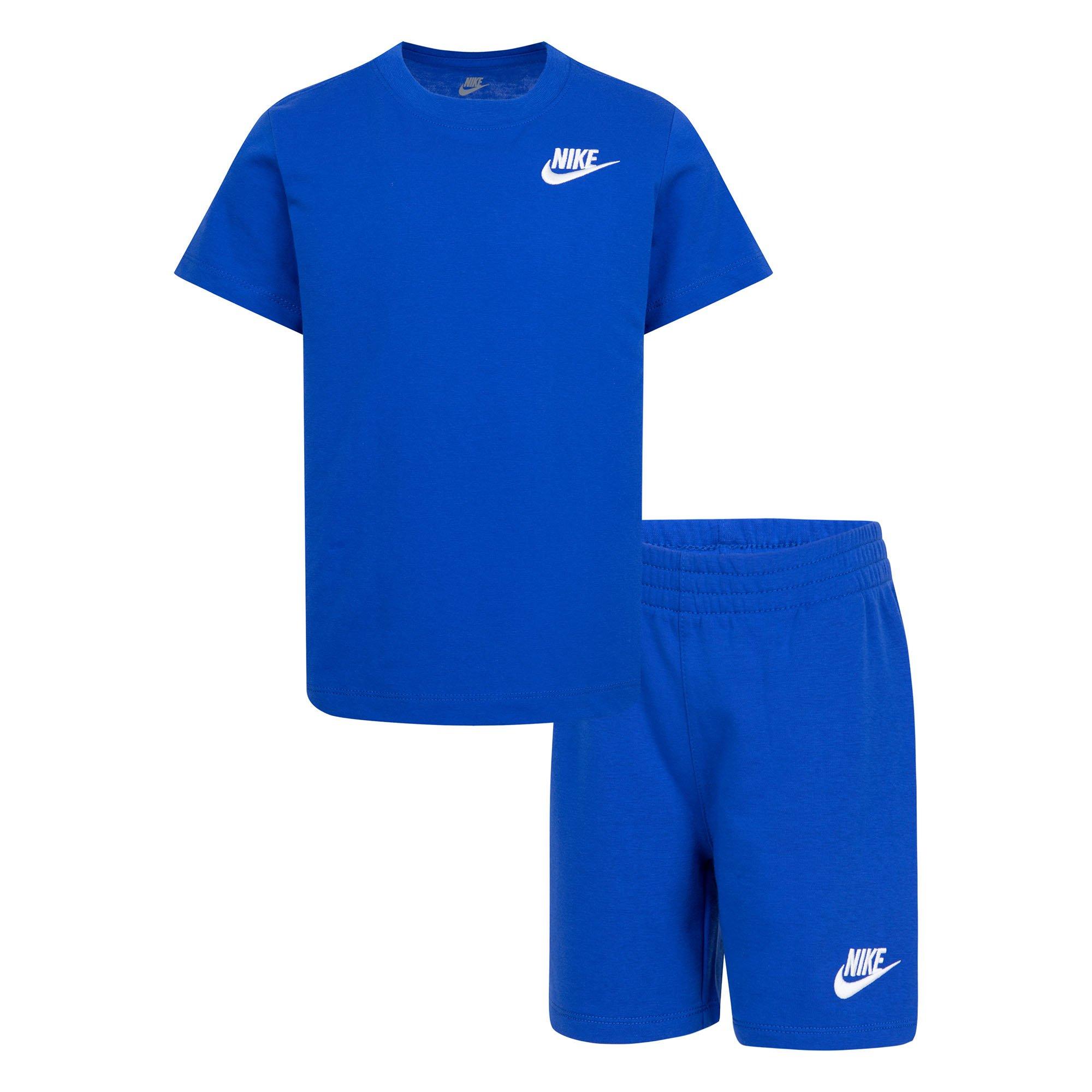 Kids' [4-7] Club Knit Tee + Short Two-Piece Set | Nike | Sporting