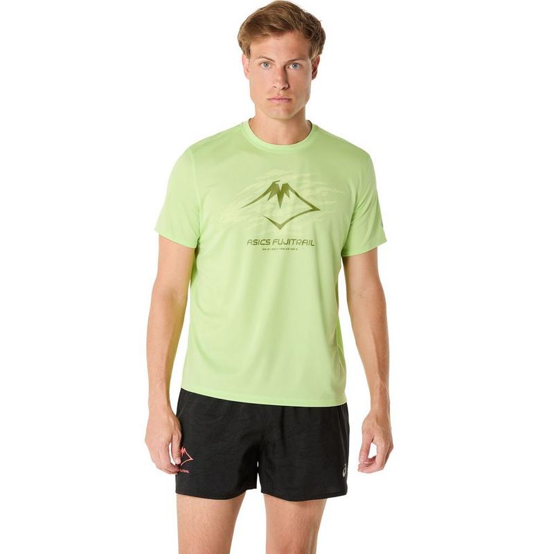 ASICS Haut &agrave; manches courtes FujiTrail Logo pour hommes