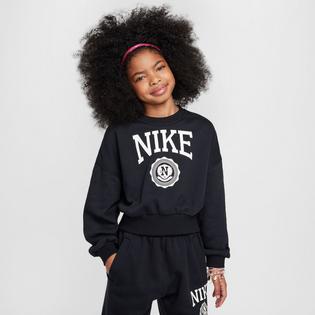 Nike Junior Girls' [7-16] Sportswear Club French Terry Crew Sweatshirt
