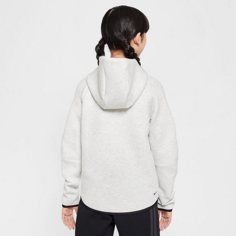 Nike Chandail &agrave; capuchon avec glissi&egrave;re Sportswear Tech Fleece pour filles juniors [7-16]