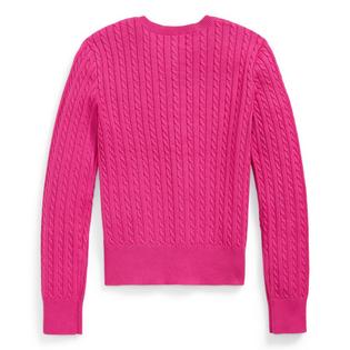 Polo Ralph Lauren Junior Girls' [7-16] Mini-Cable Cotton Cardigan
