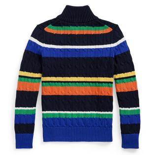 Polo Ralph Lauren Junior Boys' [8-20] Striped Cotton Quarter-Zip Sweater
