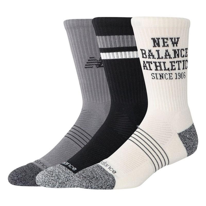 New Balance Chaussettes Active Graphic Crew (lot de 3 paires) unisexes