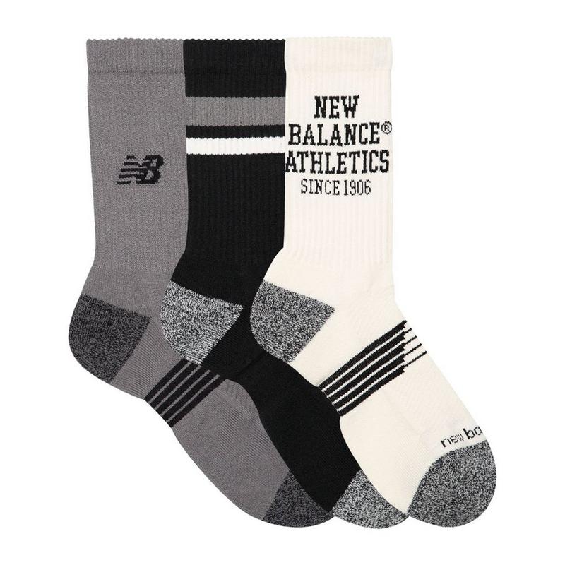New Balance Chaussettes Active Graphic Crew (lot de 3 paires) unisexes