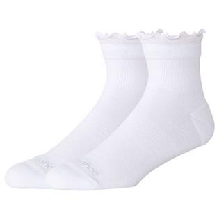 New Balance Unisex Active Ruffle Quarter Sock (2 Pack)