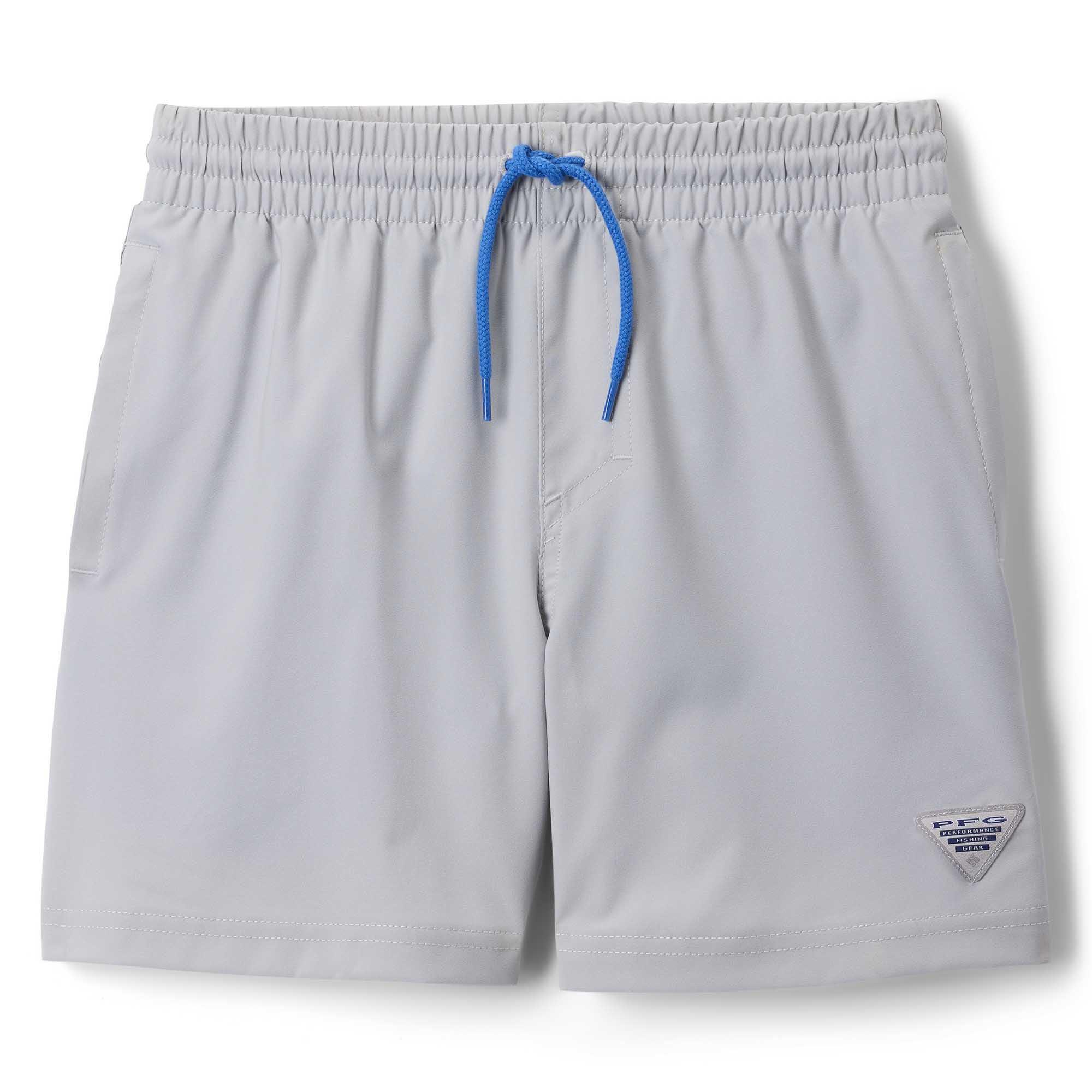 Columbia | Junior's Boy's PFG Rambler Water Shorts, Light Heather Grey, Size XL