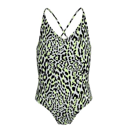 Nike Junior Girls   7-16  Wild Lace-Up One-Piece Swimsuit