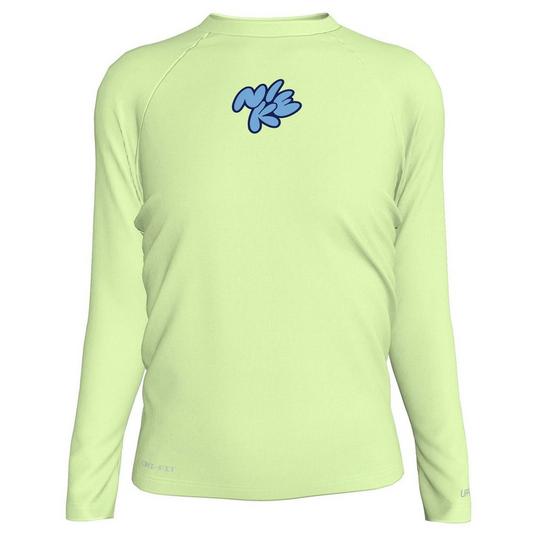 Nike Haut dermoprotecteur   manches longues Bubble Script pour filles juniors  7-16 