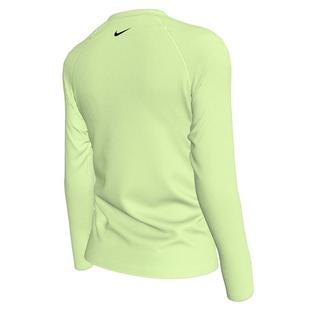 Nike Junior Girls' [7-16] Bubble Script Long Sleeve Hydroguard Rashguard