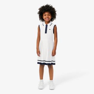 Lacoste Junior Girls' [8-16] Sleeveless Pique Pleated Polo Dress