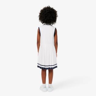 Lacoste Junior Girls' [8-16] Sleeveless Pique Pleated Polo Dress