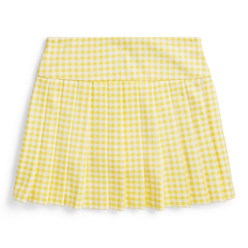 Polo Ralph Lauren Jupe-short pliss&eacute;e Ponte &agrave; carreaux pour filles [2-6X]