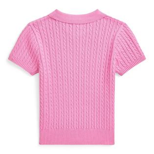 Polo Ralph Lauren Junior Girls' [7-16] Mini-Cable Cotton Polo Sweater