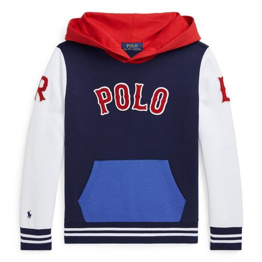 Polo Ralph Lauren Junior Boys   8-20  Baseball Logo Double-Knit Hoodie