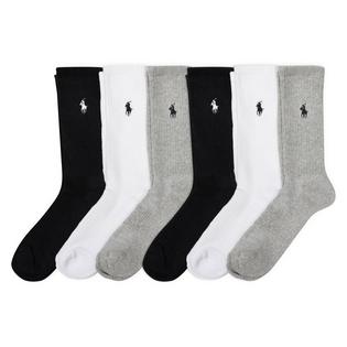 Polo Ralph Lauren Women's Cushioned Sport Crew Sock (6 Pack)