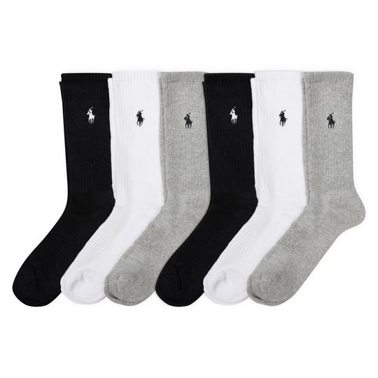 Polo Ralph Lauren Chaussettes de sport mi-mollet rembourr es pour femmes  paquet de 6 