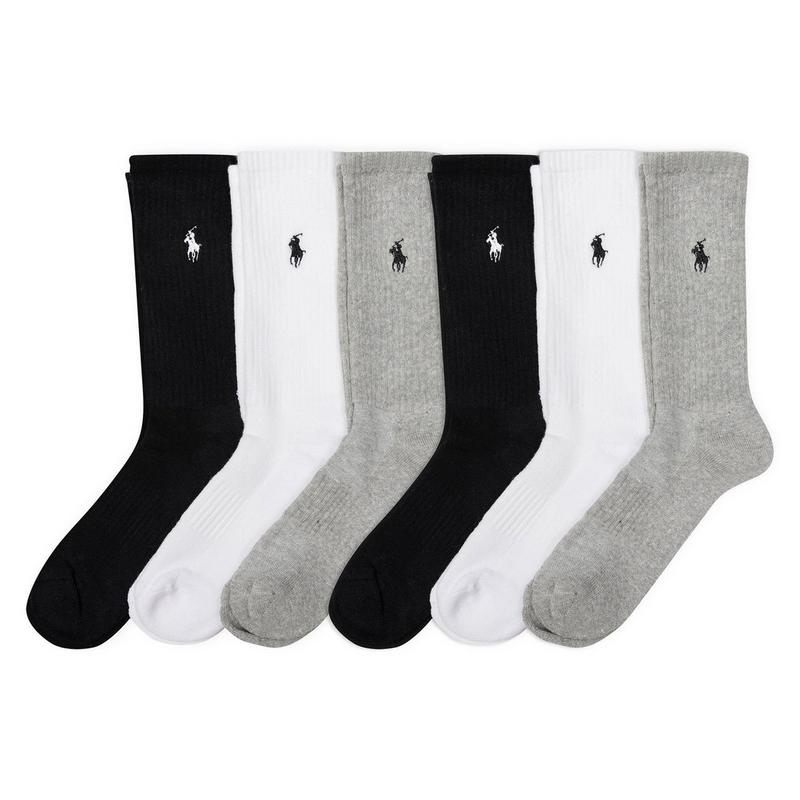 Polo Ralph Lauren Chaussettes de sport mi-mollet rembourr&eacute;es pour femmes (paquet de 6)