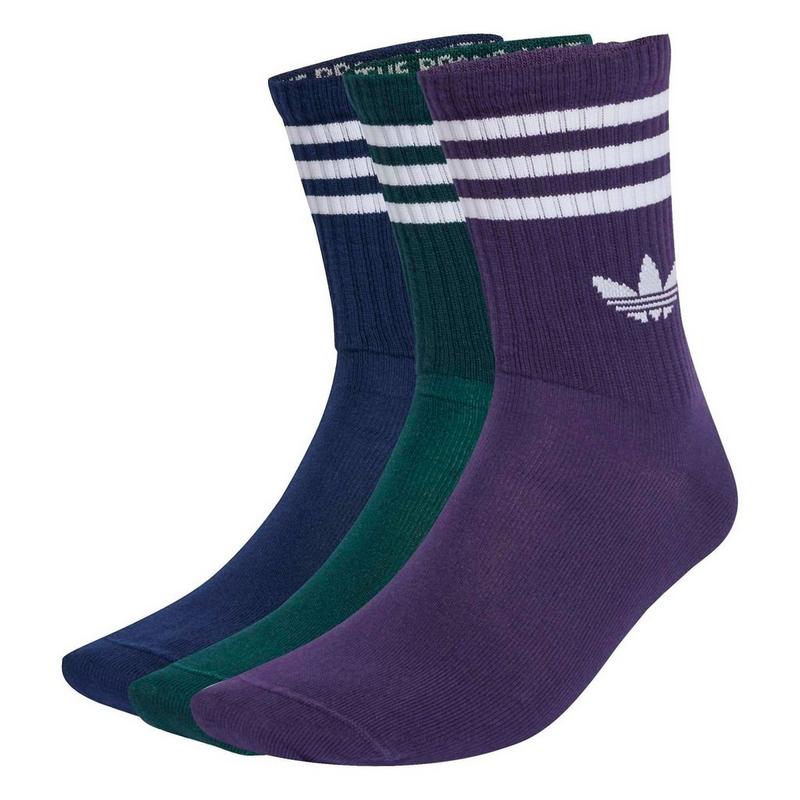 adidas Originals Chaussettes mi-mollet 3-Stripes unisexes (paquet de 3)